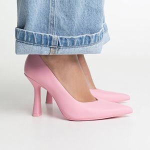 Stradivarius baby pink heels
